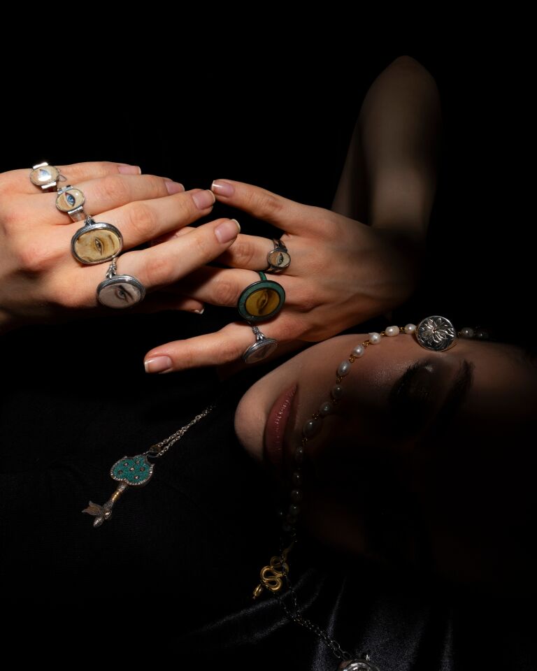 Birth of Venus Eyes Ring