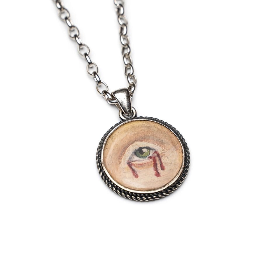 Crimson Tear Necklace