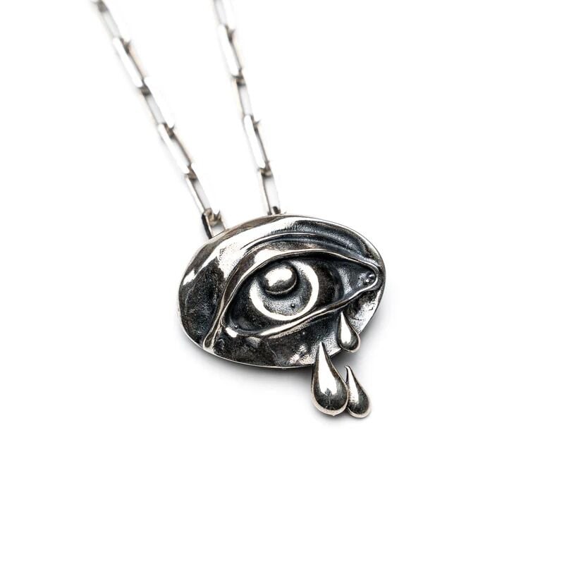 Silver Eye Necklace