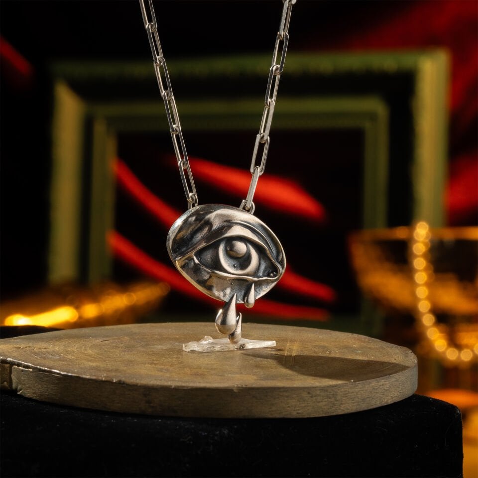 Silver Eye Necklace