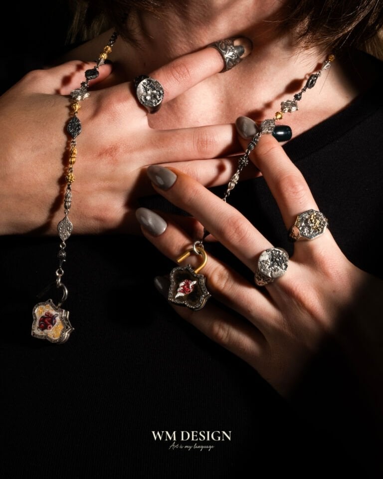 Blue & White Necklace